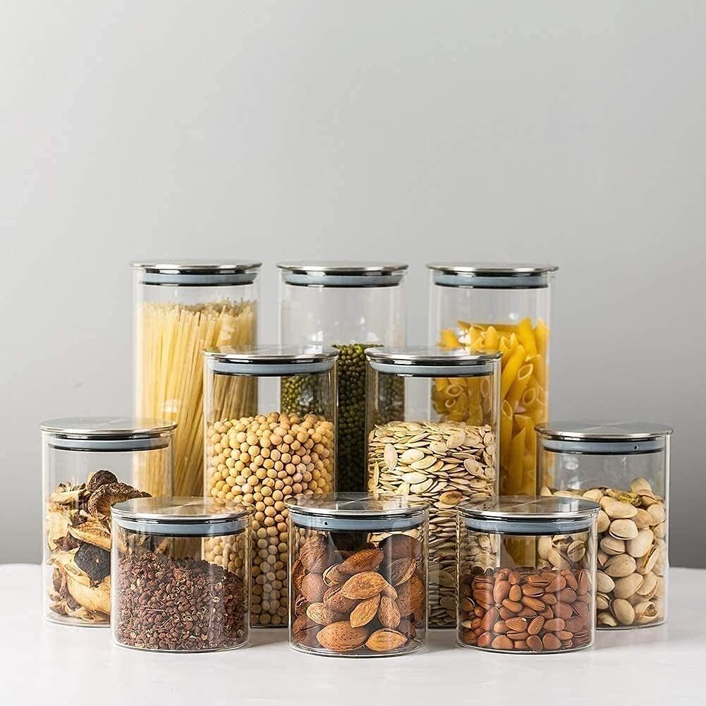 Neom 3 Large Food Glass Jars
