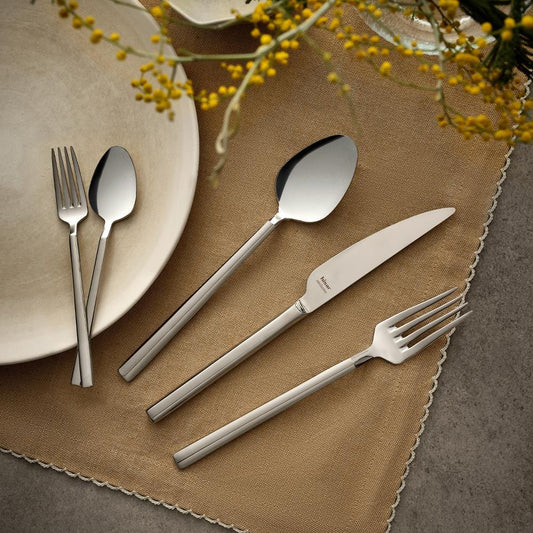 simple stainless steel cutlery set, spoon and tea spoon