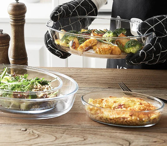 Ovten 2 Oval Baking Tray Set